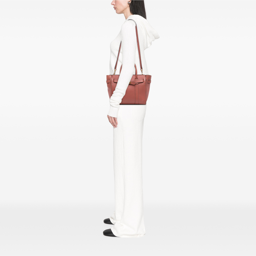 Pre-Loved Mulberry Small Smooth Calfskin Zipped Bayswater Satchel - Picture 9 of 10